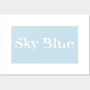 Sky Blue Logo Cool Title Typography Wonderful Days Anime Posters and Art